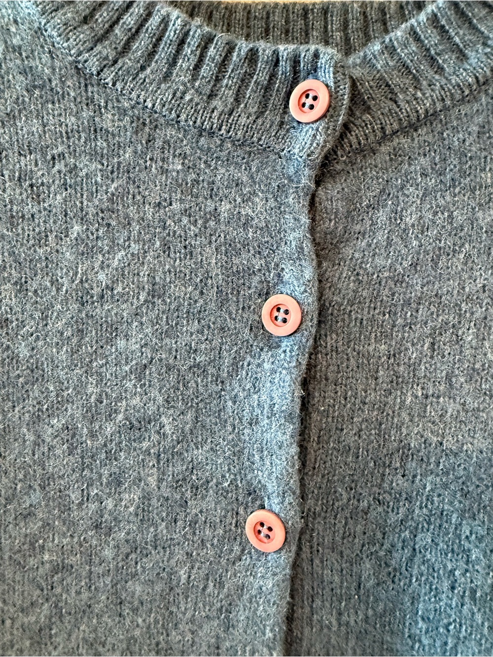 Vintage Pendleton Wool Cardigan Women’s Size 40 Blue Pink Buttons Made in USA - Picture 2 of 8